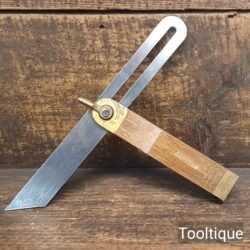 Vintage Marples Mahogany Brass Quick Release Carpenters Bevel - Good Condition