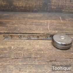Vintage 6-Foot Steel Measuring Tape (Prop) In Fair Condition