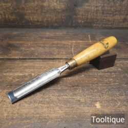 Vintage Marples Shamrock Forged Cast Steel Incannel 7/8” Chisel - Fully Refurbished