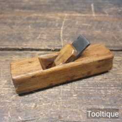 Vintage Patternmakers Small 4 ½” Long Beechwood Hollowing Plane - Refurbished