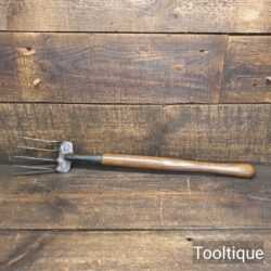 Vintage C.T Skelton Gardeners Hand Fork With Long Handle - Good Condition