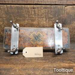 Attractive Vintage Wooden Flower Press Steel Clamps - Good Condition