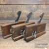 Antique Buck Set 3 No: Coachmakers Graduated Compassed Beechwood Planes