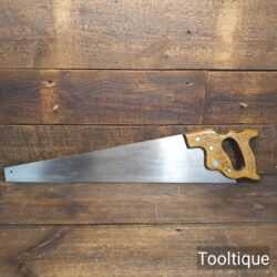 Vintage Henry Disston USA 26” Cross Cut Saw 7 TPI - Fully Refurbished