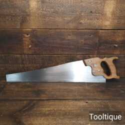 Vintage Henry Disston USA 26” RIP Saw 7 TPI - Fully Refurbished Ready To Use