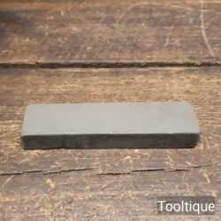 Small Vintage 4 ½” x 1” x ½” Grecian Green Natural Razor Honing Stone