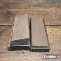 2 No: Vintage India Fine Grade Honing Stones - Good Condition