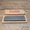 Vintage Boxed 5” x 1” Natural Blue Slate Water Razor Hone - Good Condition