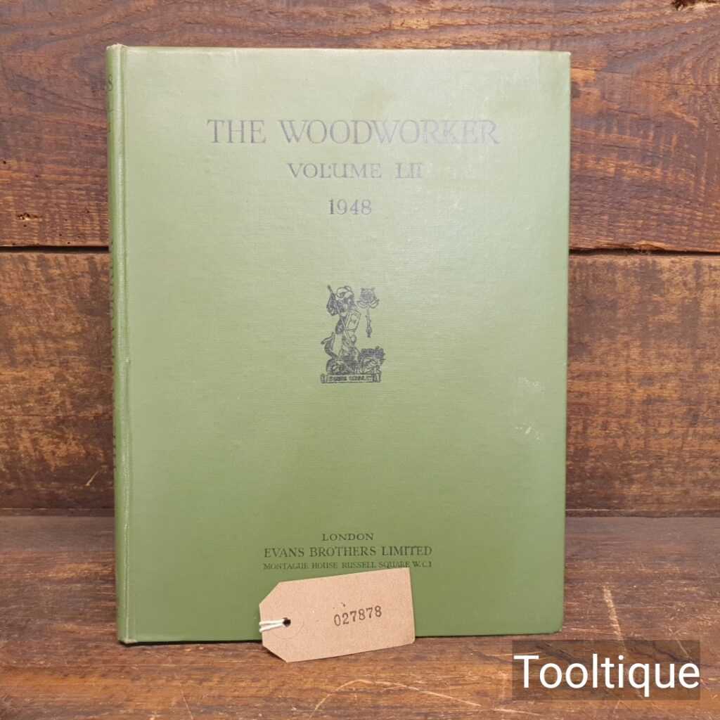 Vintage Evan Brothers ‘The Woodworker’ 1948 Hard Back Annual Book