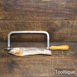 Vintage Abraframe Saw with 3 Unused Tension Files - Refurbished Ready To Use