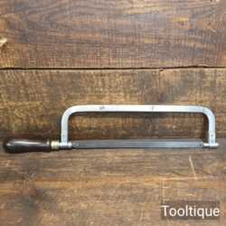 Antique Millers Falls USA No: 0 Adjustable Length Hacksaw Rosewood Handle