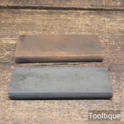 Vintage pair of carborundum and India slip stones (Medium & Fine grade) good used condition.