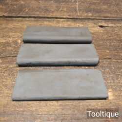 3 No: Different-Sized Vintage Carborundum Slip Stones- Good Condition