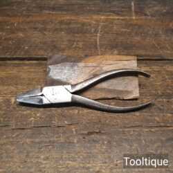 Vintage Box Jointed Dumpy Nosed Flat Nose Pliers - Good Condition