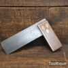 Vintage Rosewood & Brass Carpenters 6” Set Square - Good Condition