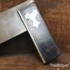 Vintage Ebony & Brass Carpenters 6” Set Square - Good Condition
