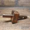 Vintage Footprint Mahogany Brass Quick Adjust Mortice Gauge - Good Condition
