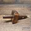Vintage Footprint Mahogany Brass Quick Adjust Mortice Gauge - Good Condition