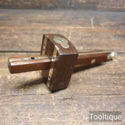 Vintage Marples Rosewood & Brass Mortice Gauge - Good Condition