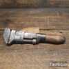 Vintage Old Mechanics Wrench With Wooden Handle - Good Condition