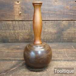 Bespoke Hand Wood-Turned Reclaimed Old Lignum Vitae Mallet - Cherry Handle