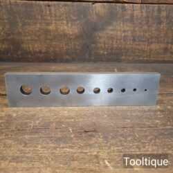 Crisp Vintage Heavy Duty Tool Steel Dowelling Plate - Good Condition