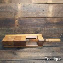 Nice Vintage Carpenters Beechwood Mitre Jack Finishing Vice - Good Condition