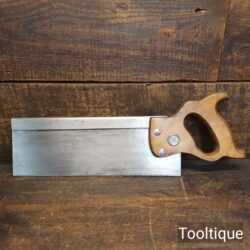 Vintage Henry Disston 12” Steel Back Saw 12 TPI - Fully Refurbished