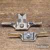 Vintage Patternmakers Small Brass Bodied Spokeshaves Round & Flat Soles - Refurbished