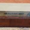 Vintage Fine Grade India Honing Stone Mahogany Box - Flattened Ready For Use