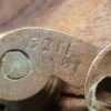 Vintage WT & S Brass Pitts Spindle Furniture Lock