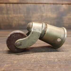 Antique Furniture Brass Socket Castor With Vitrified Bowl
