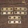 3 No: Vintage LNER Railway Brass Hinges - Good Used Condition