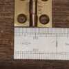 3 No: Vintage LNER Railway Brass Hinges - Good Used Condition