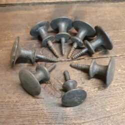 8 No: Vintage Screw-in Shutter Cabinet Knobs