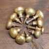 Mixed Selection Of 11 No: Brass Door Knobs With Screw Threads
