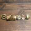 Selection Of 7 No: vintage Brass Cabinet Door Knobs