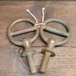 Very Rare Antique Early Tandem Terret Rings For Horses