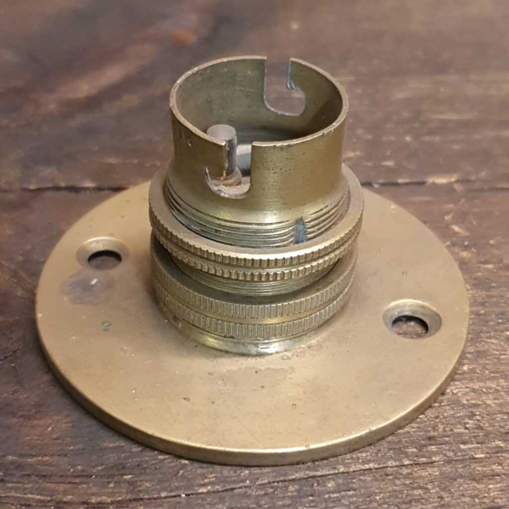 Vintage Brass Lamp Holder Marked Sperryn Tooltique