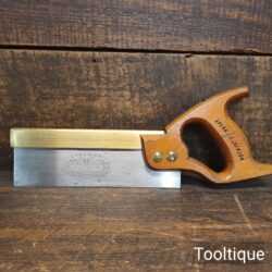 Vintage Spear & Jackson Spearior No: 52 Brass Back Dovetail Saw - Fully Refurbished