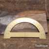 Vintage Brass 180-Degree Protractor Measuring Instrument - Good Condition