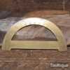 Vintage Brass 180-Degree Protractor Measuring Instrument - Good Condition