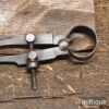 Vintage Pair 4” Straight Leg Spring Steel Dividers - Good Condition