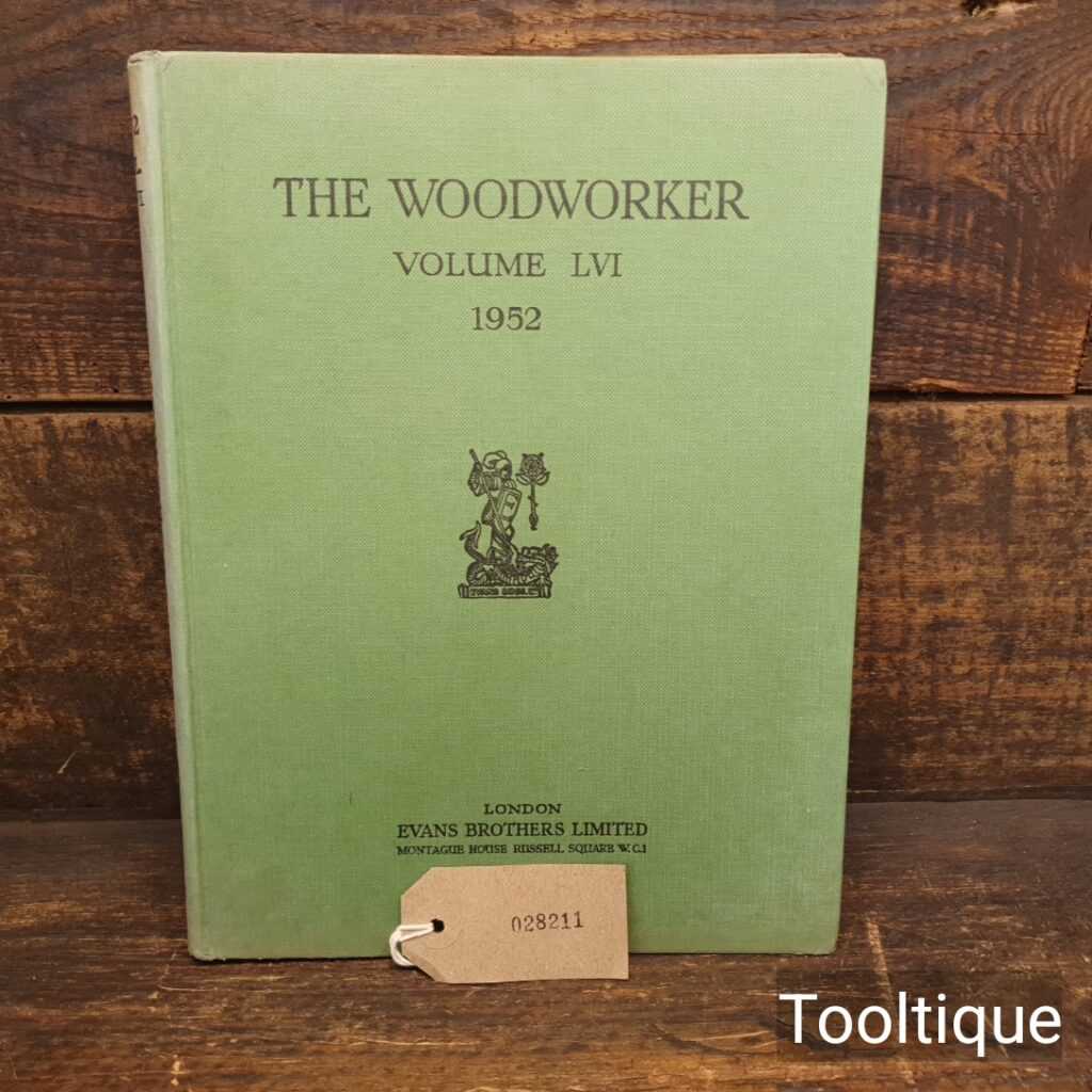 Vintage The Woodworker Vol LV1 1952 Annual Book by Evan Brothers