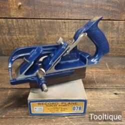 Vintage Near Mint Boxed Record No: 078 Rabbet Plane - Good Condition