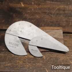 2 No: Crisp Vintage Moore & Wright No: 825A & 825B Steel Centre Finders