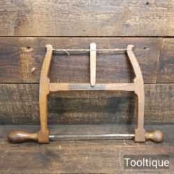 Vintage 10” Beechwood Bowsaw - Fully Refurbished & Sharpened Ready To Use