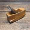 Small 4” Long Vintage Bat Makers Boxwood Hollowing Plane Detachable Sole