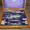 Nice Vintage A.G. Thornton Technical Drawing Set In Mahogany Box