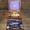 Nice Vintage A.G. Thornton Technical Drawing Set In Mahogany Box